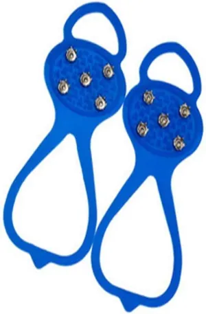 2 Pair (Kids Size) Crampons,Traction Cleats,Spike for Winter Walking Safety,Shoe Grips onIce Snow for Children Girls and Boys,Kids' Size