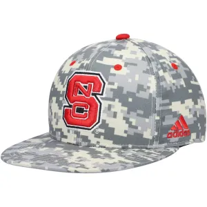 adidas Camo NC State Wolfpack Men's Baseball Cap in Gray
