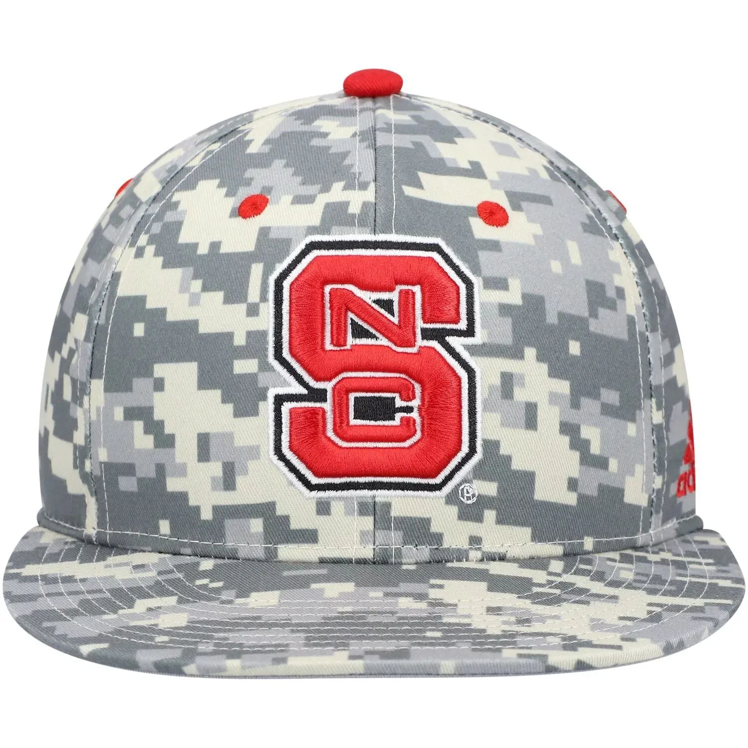 adidas Camo NC State Wolfpack Men's Baseball Cap in Gray