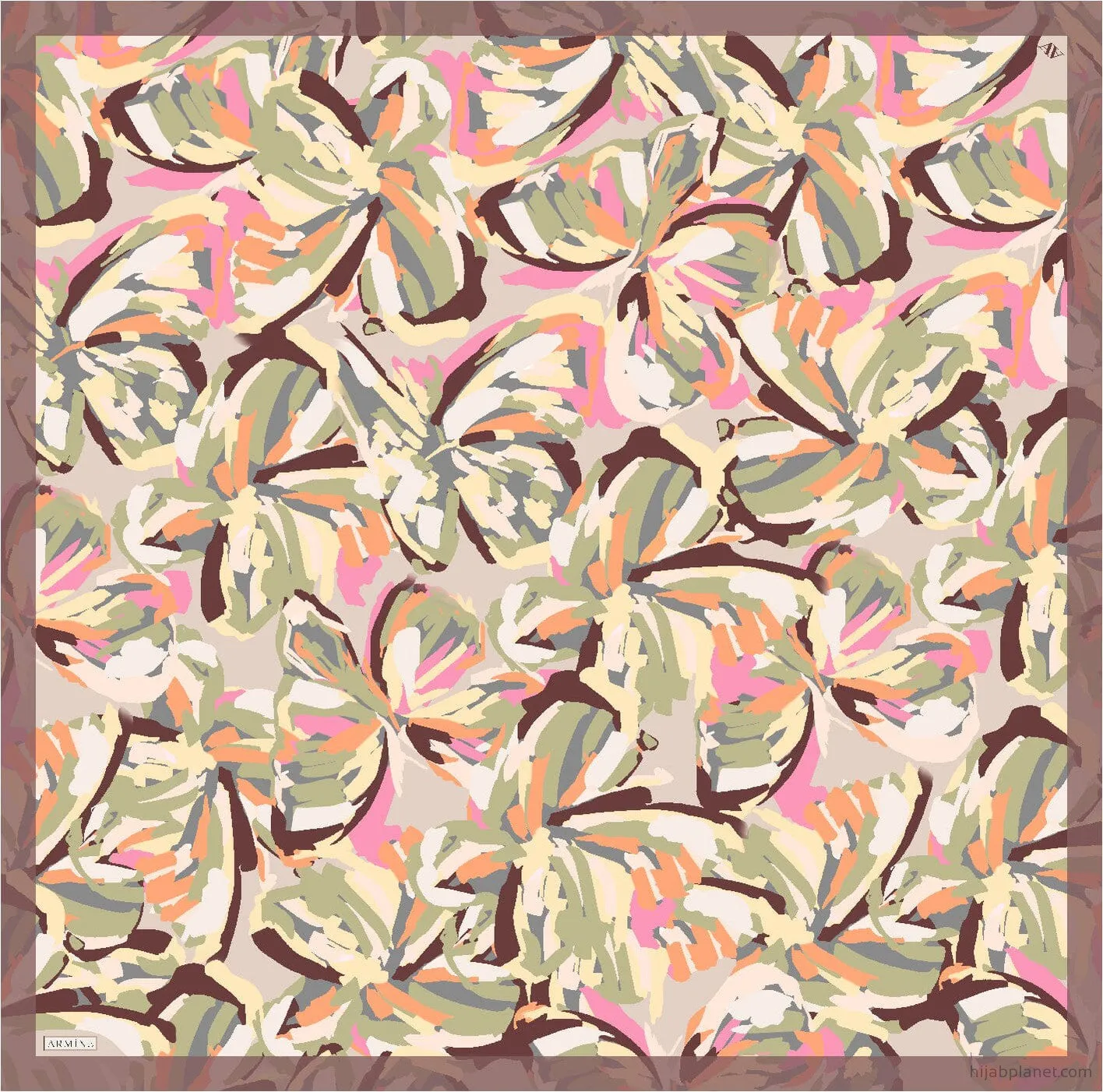 Armine Asher Floral Silk Scarf #80
