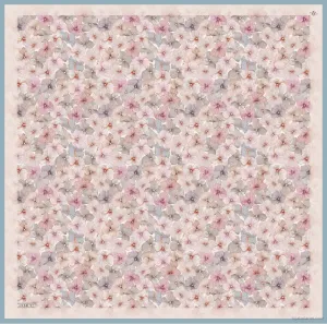 Armine Hydrangea Print Silk Scarf #25