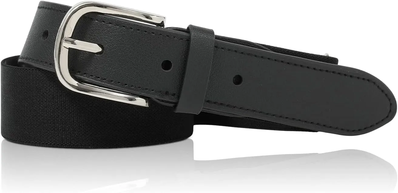 AWAYTR Adult and Youth Baseball Belt - Elastic Adjustable Softball Uniform Belts for Kids Boys and Girls
