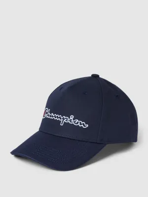 Baseball cap with stitched CHAMPION label, dark blue