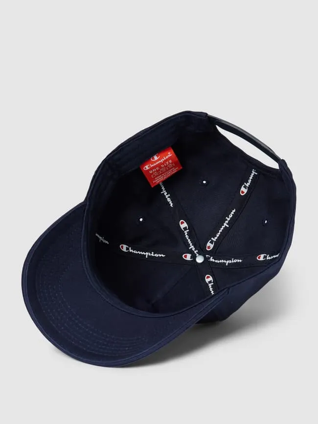 Baseball cap with stitched CHAMPION label, dark blue