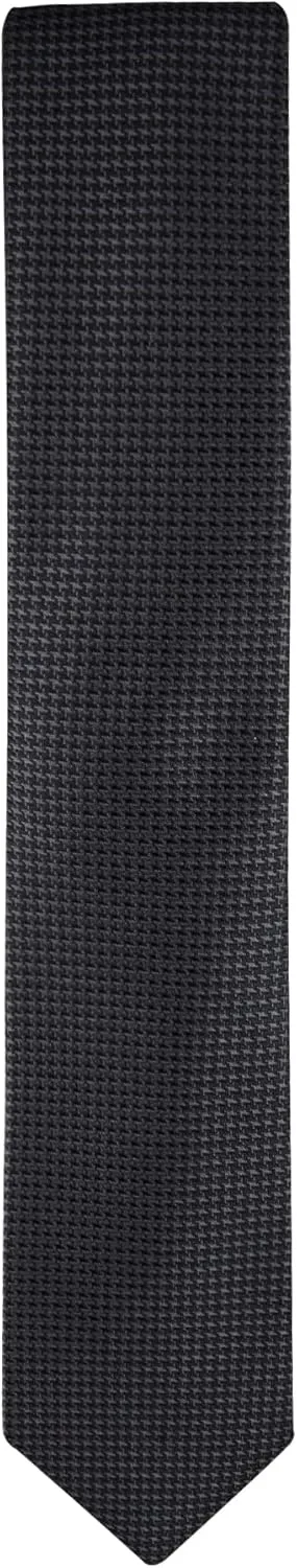 Calvin Klein Mens Black Solid and Pattern Neckties ??Standard and Extra Long Sizes