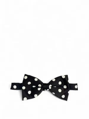 Chocoalte Brown and White Bow Tie and Pocket Square