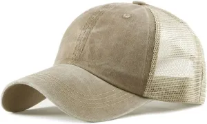 CLAPE Mesh Baseball Cap Summer Breathable Trucker Mesh Hat Golf Dad Hats Quick Dry Cool Hats Outdoor Sports Running Cap