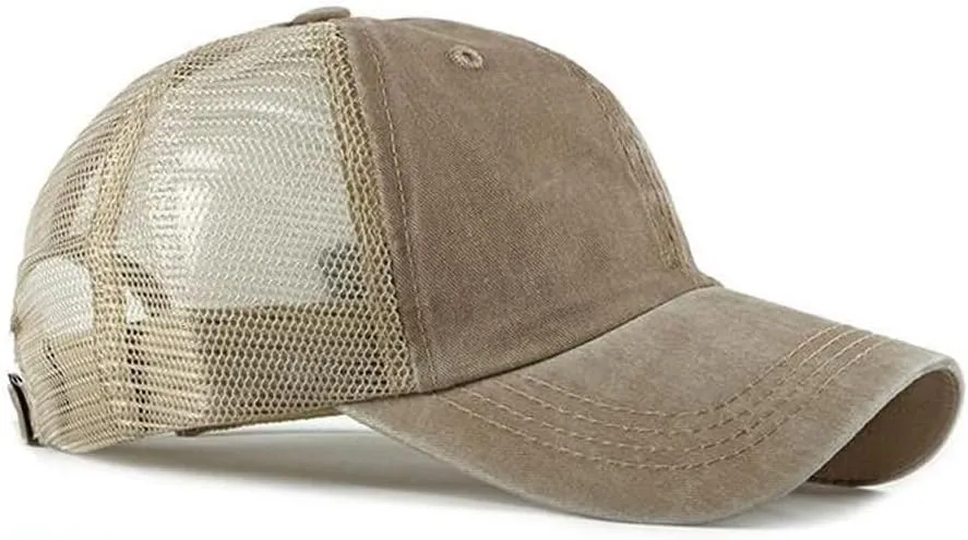 CLAPE Mesh Baseball Cap Summer Breathable Trucker Mesh Hat Golf Dad Hats Quick Dry Cool Hats Outdoor Sports Running Cap