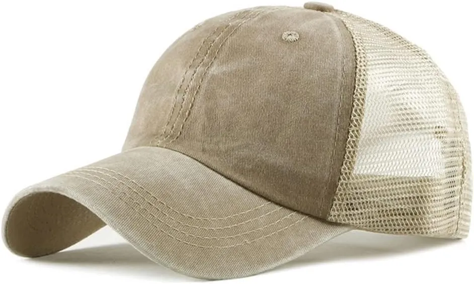 CLAPE Mesh Baseball Cap Summer Breathable Trucker Mesh Hat Golf Dad Hats Quick Dry Cool Hats Outdoor Sports Running Cap