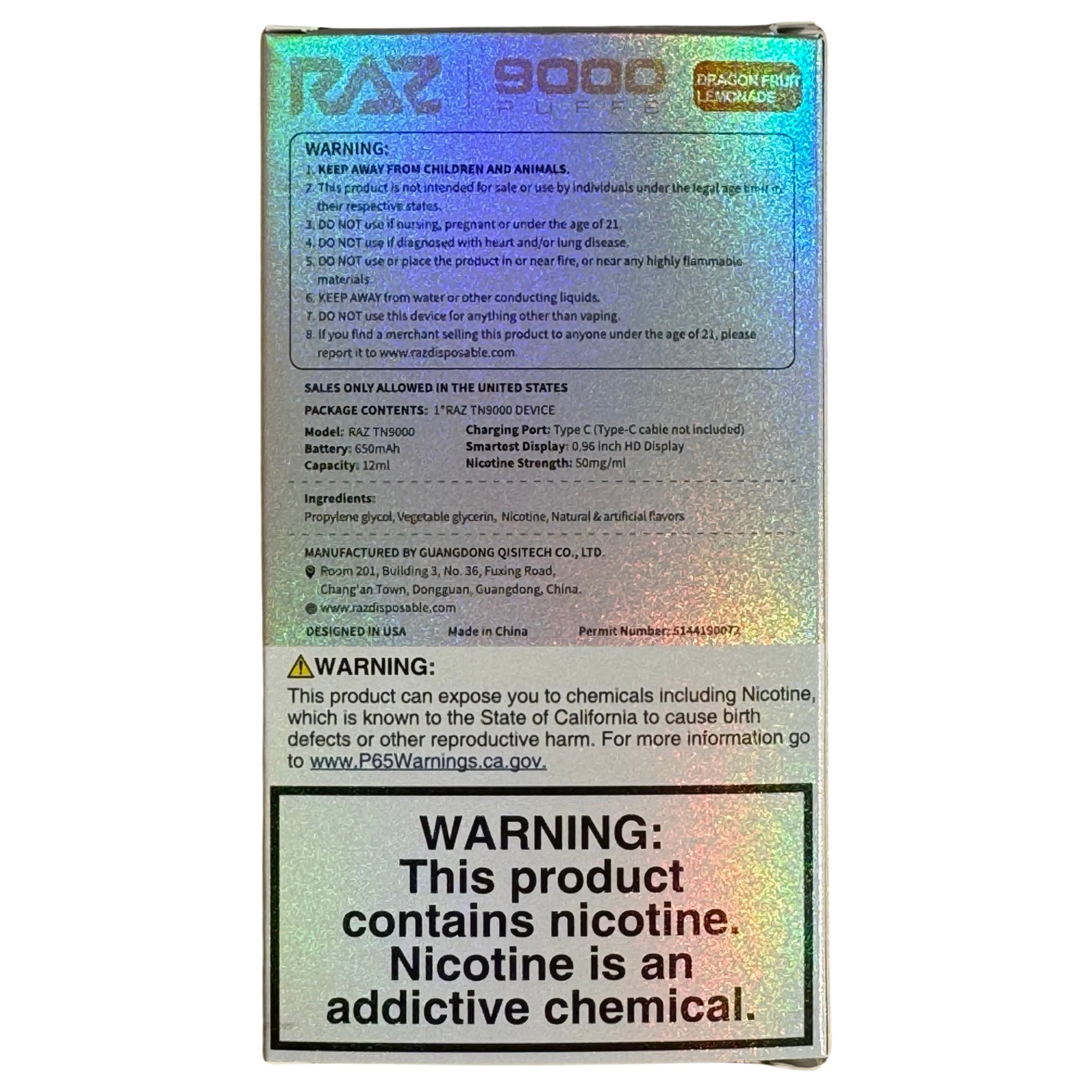 Dragon Fruit Lemonade - RAZ TN9000