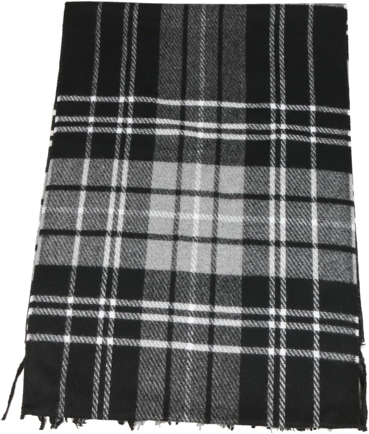 Herringbone Houndstooth Checked Pattern Cashmere Feel Classic Soft Luxurious Winter Scarf For Men Women