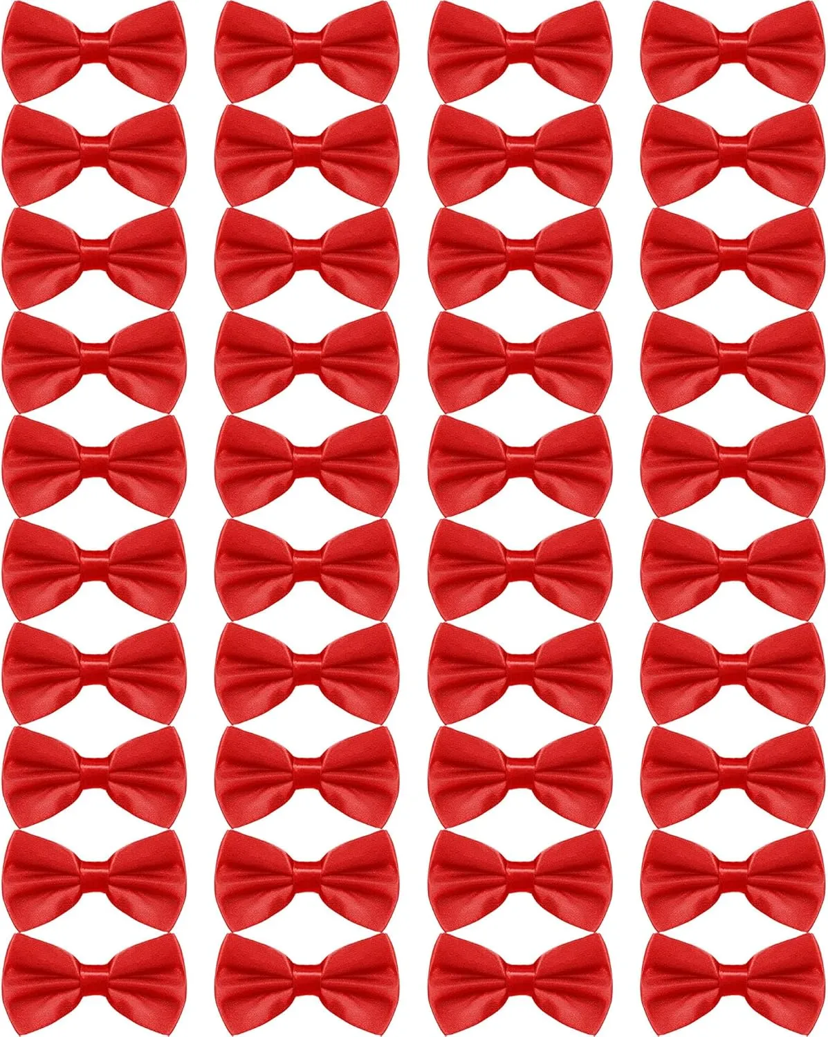 JaGely 40 Pcs Men's Bow Ties Pre Tied Tuxedo Formal Adjustable Clip On Bow Satin Bowtie for Men Costume Wedding Party