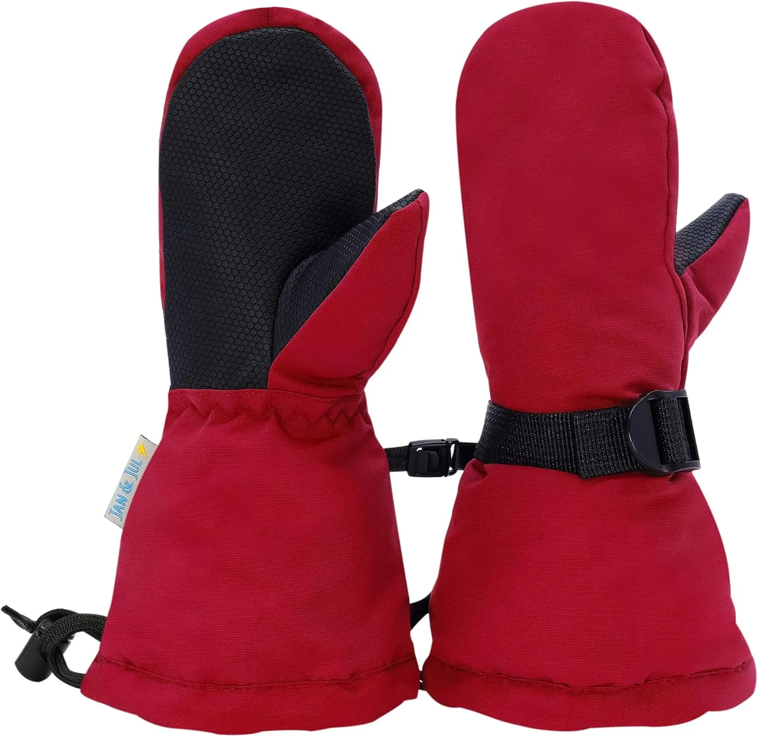 JAN & JUL Girls Insulated Waterproof Snow Mittens for Toddler and Kids