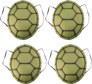 jarbins 4Pcs Turtle Shell Costume for Kids Adult Turtle Shell Backpack Party Props Halloween Christmas Dress up Prop Photo Props Cosplay Costume Accessories
