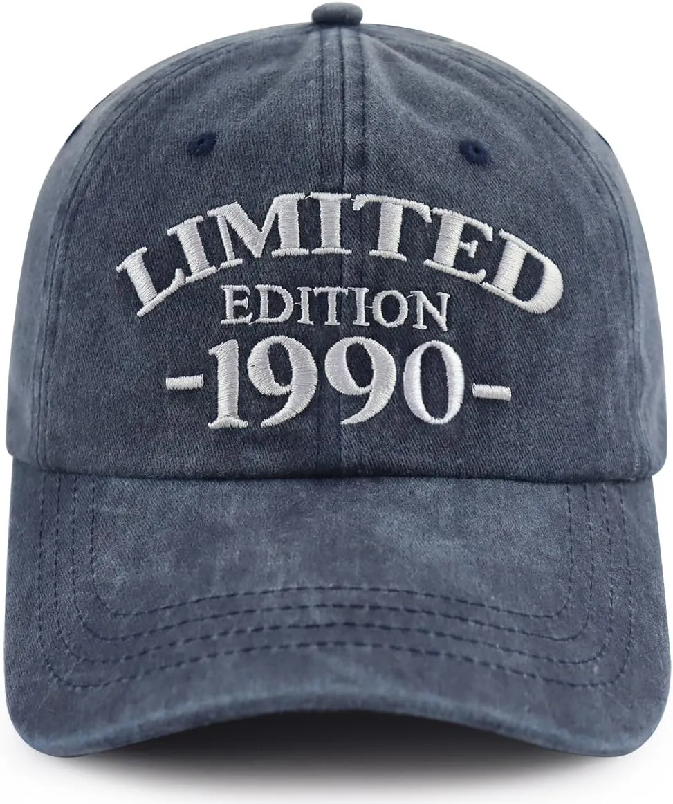 Limited Edition 1990 1991 1992 1993 1994 1995 1996 1997 1998 1999 Hat for Men Women, Adjustable Cotton Baseball Cap