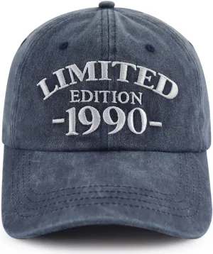 Limited Edition 1990 1991 1992 1993 1994 1995 1996 1997 1998 1999 Hat for Men Women, Adjustable Cotton Baseball Cap