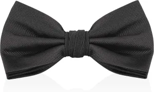 LUTHER PIKE SEATTLE Bow Ties For Men - Mens Woven Pre Tied Bowties, Bowtie Tuxedo Solid Color Formal Bow Tie for Costume