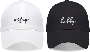 Mr and Mrs Hat Bridal Shower Gifts for Bride,Newlyweds Honeymoon Wedding Gifts Adjustable Baseball Cap(HW-XZ)