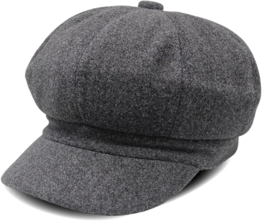 Newsboy Cap for Women,Fashion Ivy Cabbie Hats Bakerboy Style Peaked Visor Berets Cap