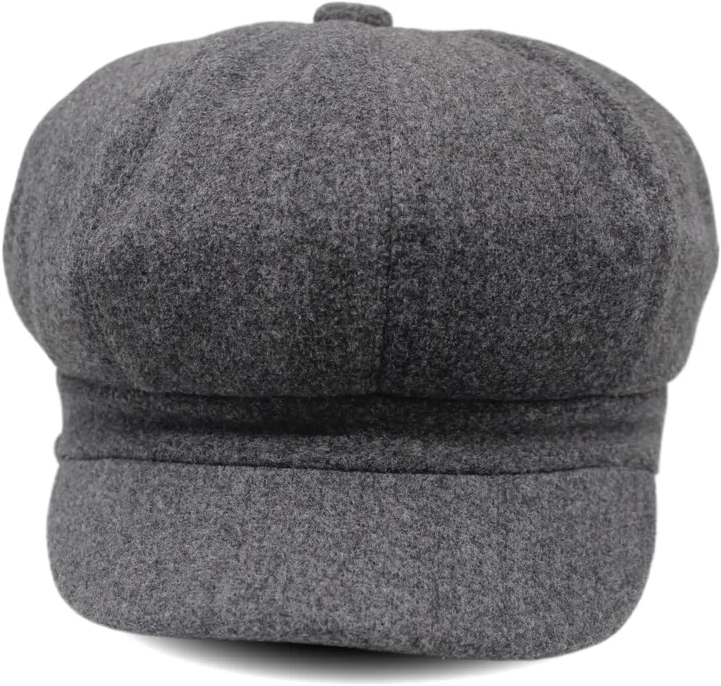 Newsboy Cap for Women,Fashion Ivy Cabbie Hats Bakerboy Style Peaked Visor Berets Cap
