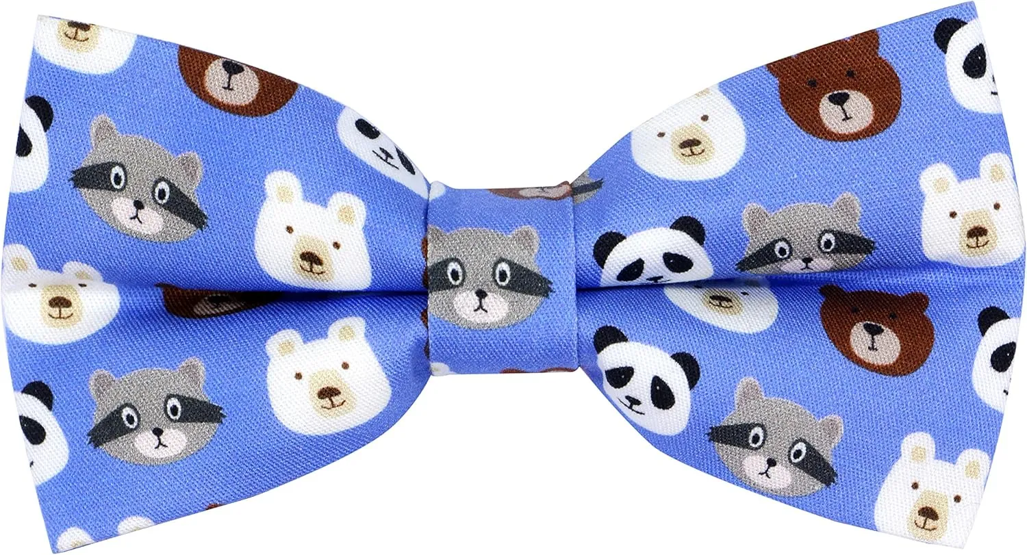 OCIA Cute Pattern Pre-tied Bow Tie Adjustable Bowties for Adult & Children