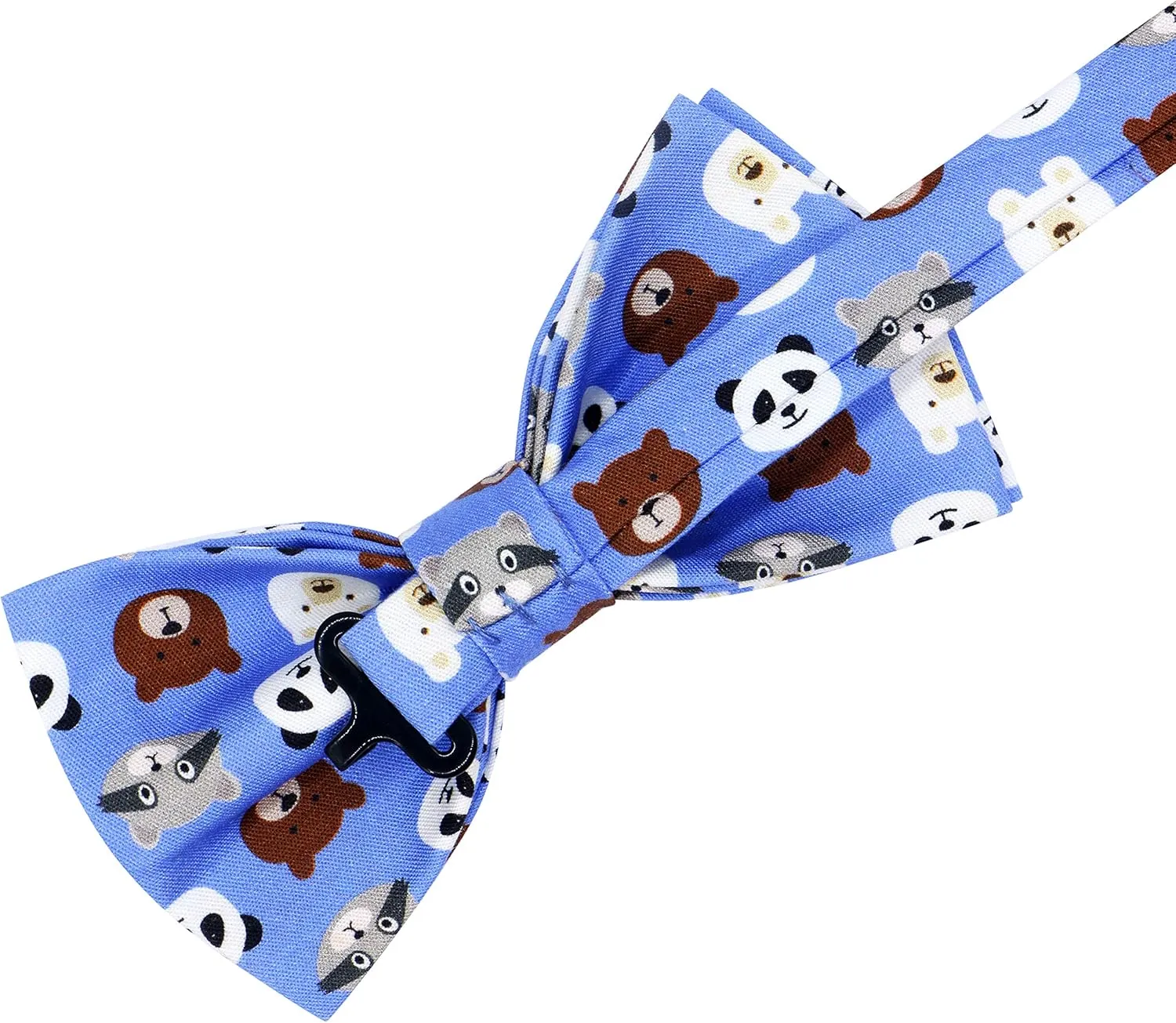 OCIA Cute Pattern Pre-tied Bow Tie Adjustable Bowties for Adult & Children