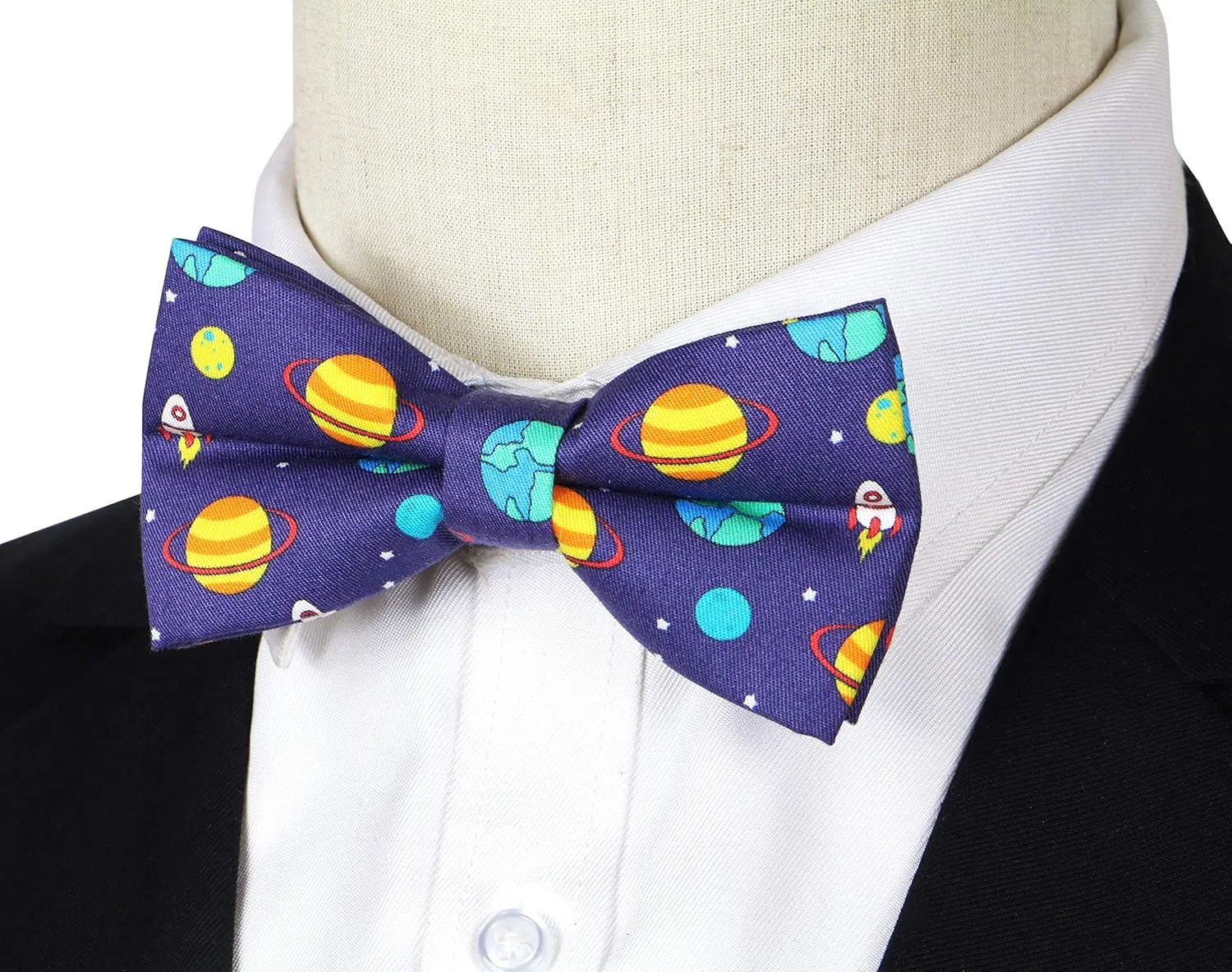 OCIA Cute Pattern Pre-tied Bow Tie Adjustable Bowties for Adult & Children