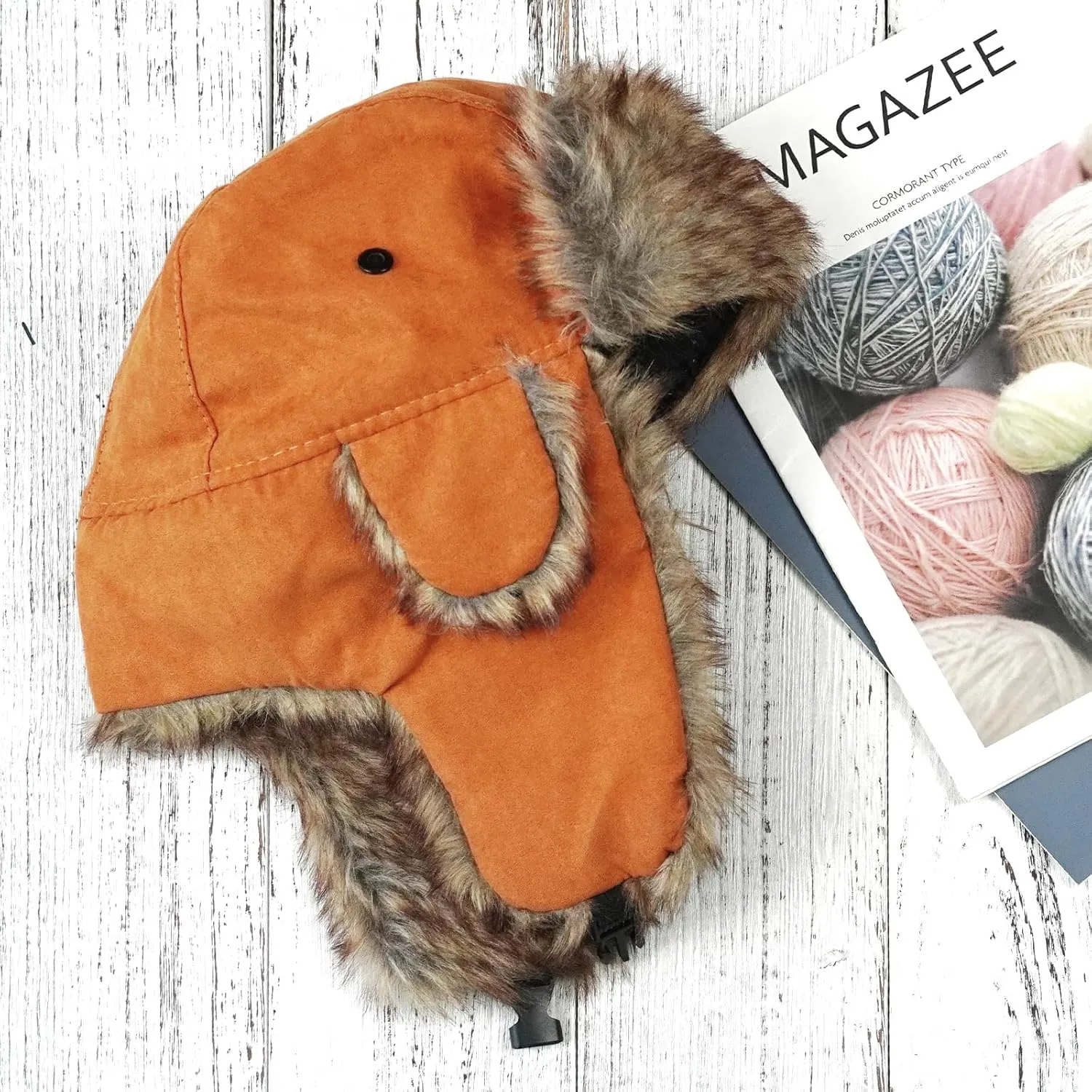 ONWAY Trapper Hat Winter Hats for Women Men with Faux Fur Ear Flaps