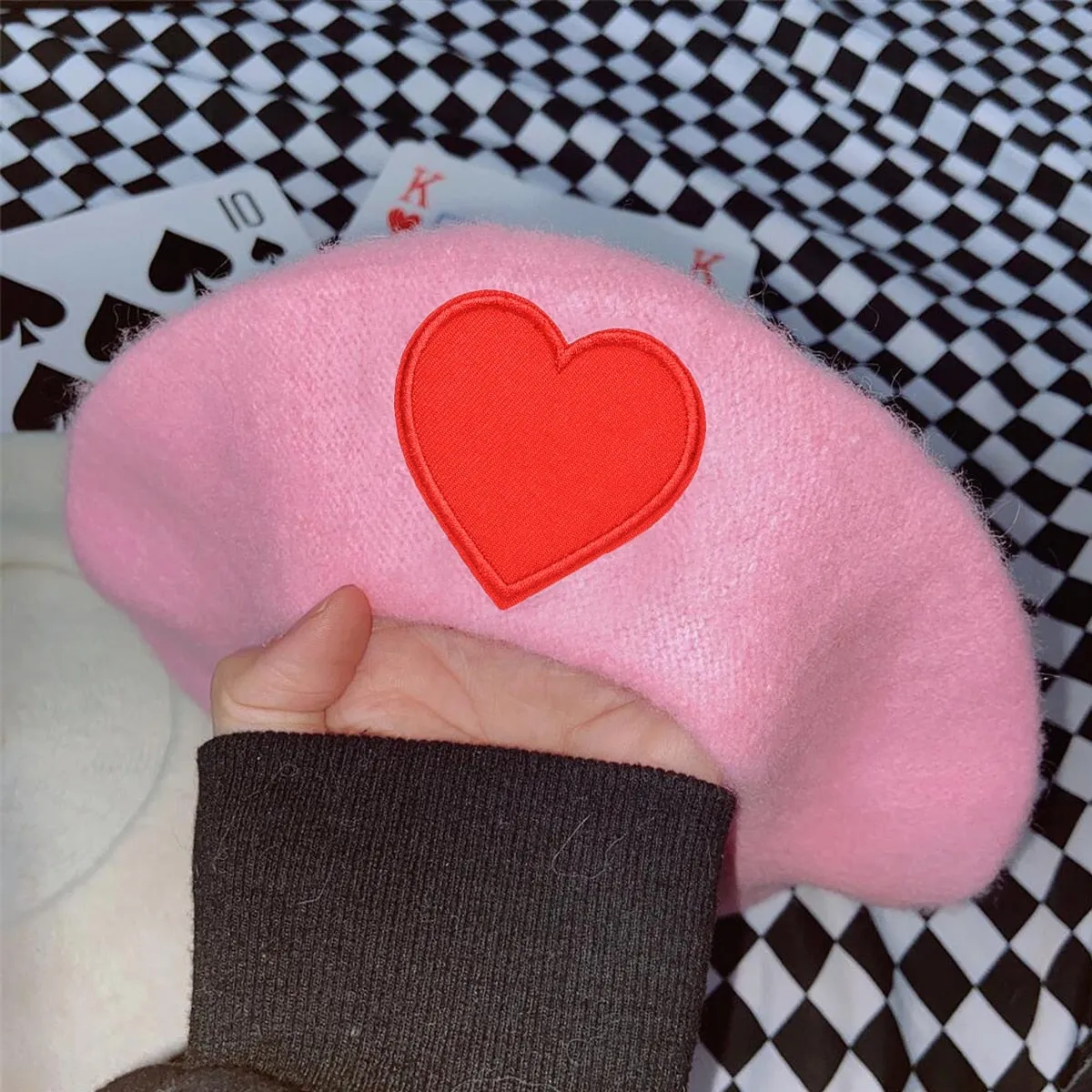 Pink Menhera Nurse Beret