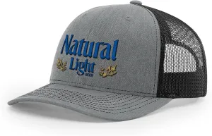 theCHIVE Natural Light Snapback Hat Grey/Black