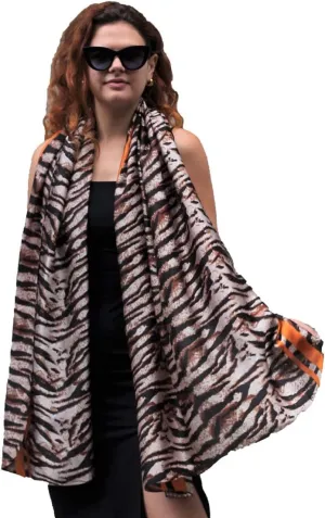 Trillion London Silk Scarf | Long Neck Scarf for Women | Ladies Lightweight Scarves | Shawl Wraps | Suitable for Daily Life