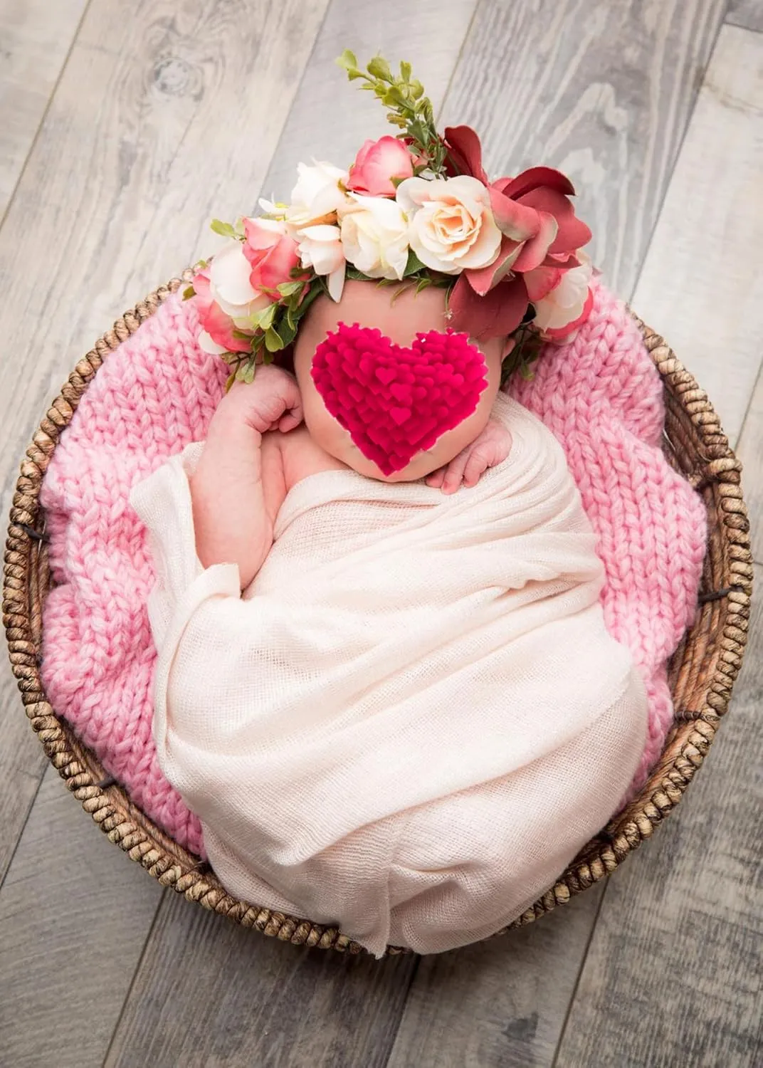 Vivivalue Women Flower Crown Girl Flower Headband Floral Headpiece Halo Wedding Party Photos