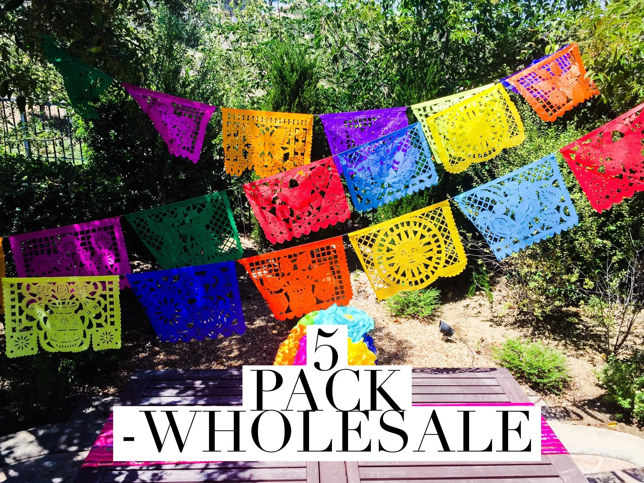 Wholesale Papel Picado Banner, 5 pack Large