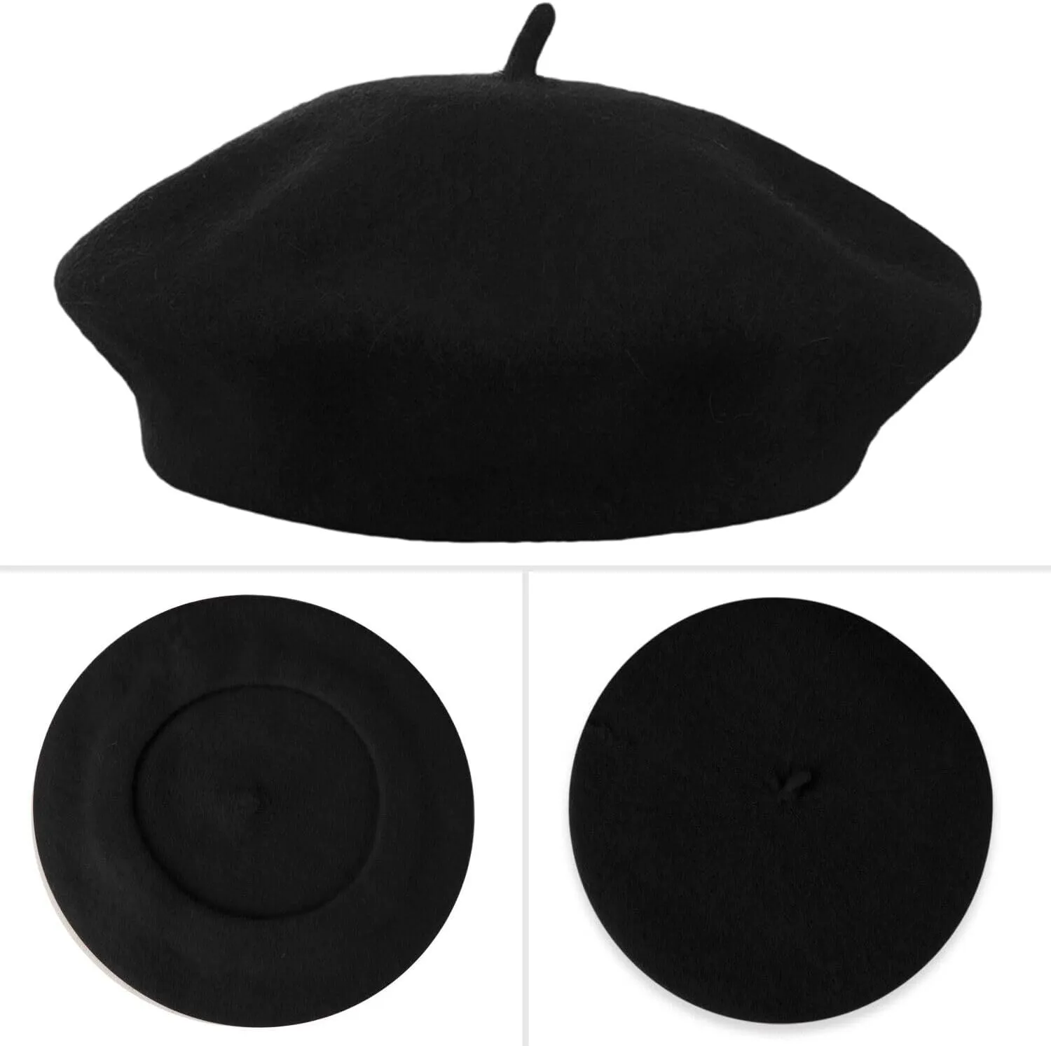 Women's Beret Hats  Chic French Berets for Women, Premium Wool Beret  A Classic Wardrobe Addition for Stylish Women
