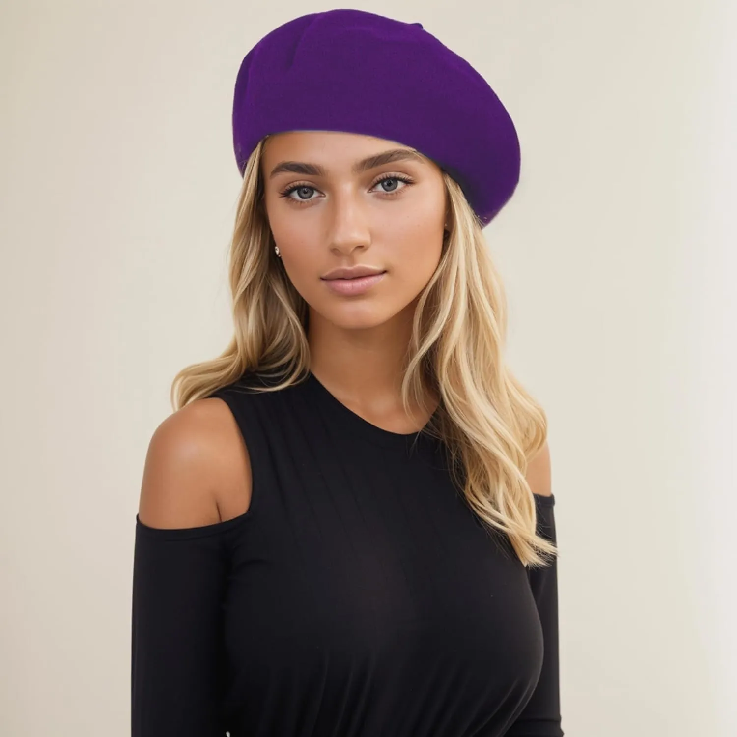Women's Beret Hats  Chic French Berets for Women, Premium Wool Beret  A Classic Wardrobe Addition for Stylish Women